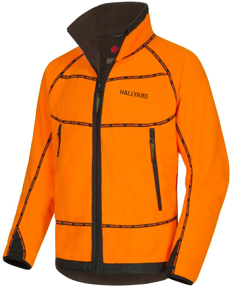 Hallyard Jagd-Wendejacke /"Bosler/" Drückjagdjacke Fleecejacke orange-braun NEU